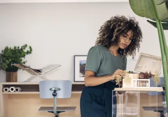 Woman working in the office